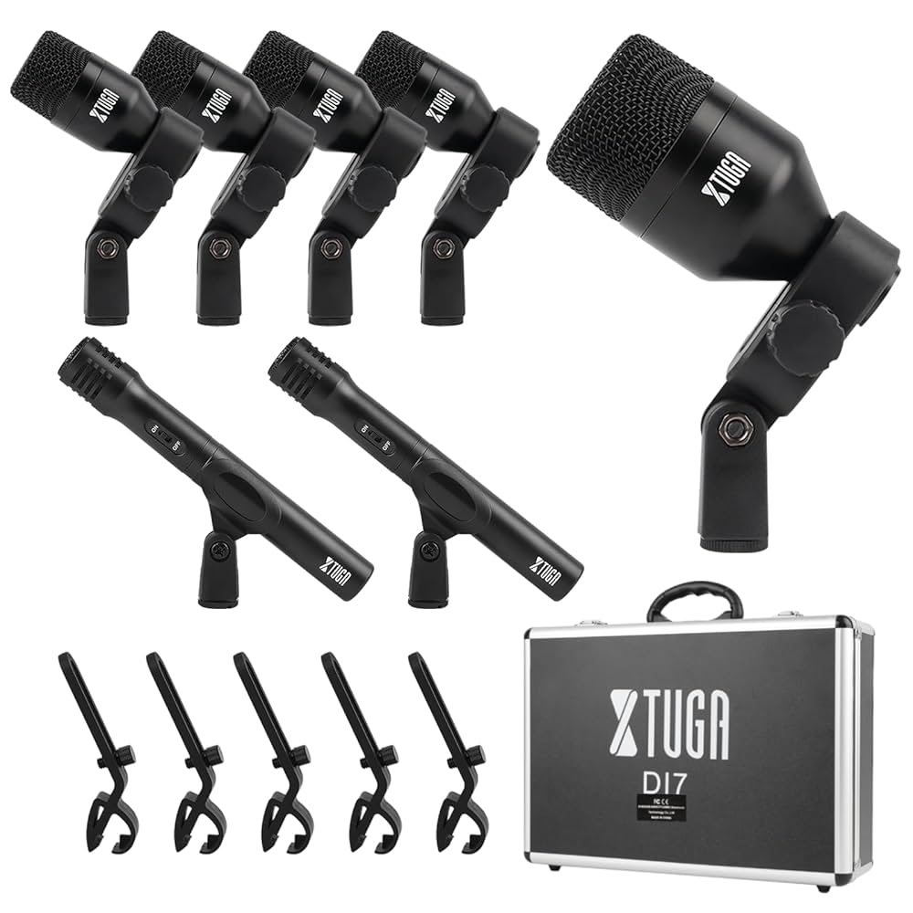XTUGA MI7 ドラムマイクセット Amazon.co.jp: XTUGA MI7 ドラムマイクセット 7本セット 有線